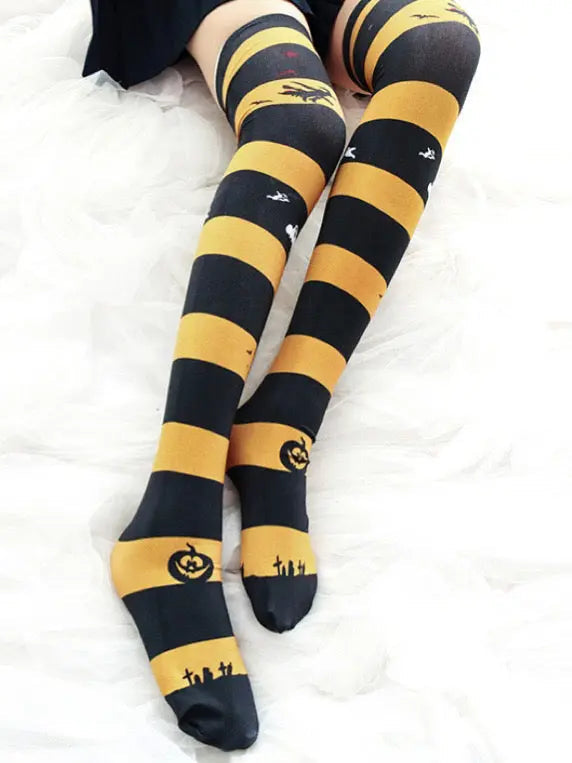 Free Shipping For 'Pumpkin Market' Limited Halloween Leg Tights