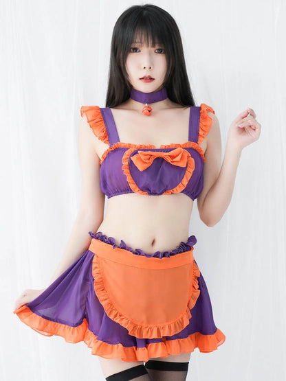 Free Shipping For 'Pumpkin Pie' Kawaii Maid Halloween Costume