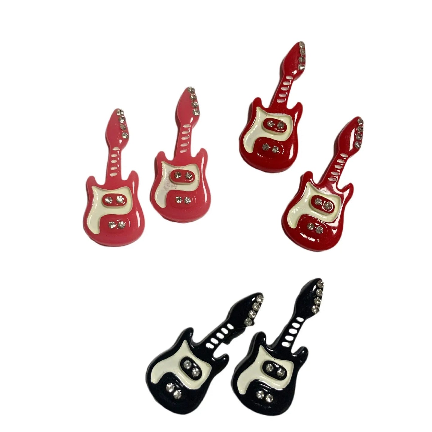 Free Shipping For 'Punk Princess' Kawaii Punk Guitar Earrings