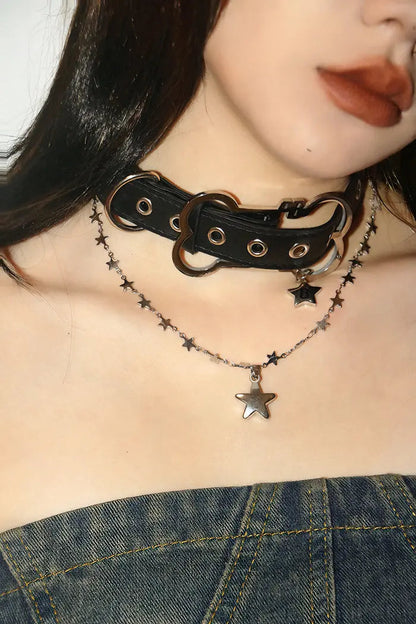 Free Shipping For 'Puppy Love'  Kawaii Dog Bone Harajuku Choker Necklace