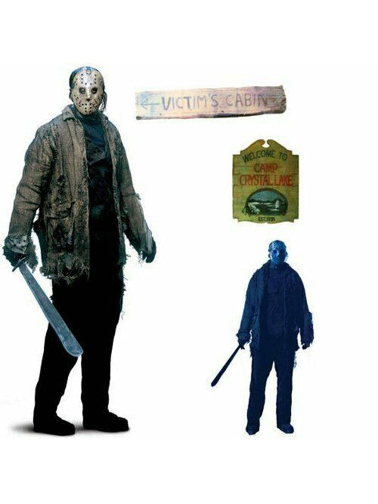 Free Shipping For Friday The 13th Jason Scene Setter