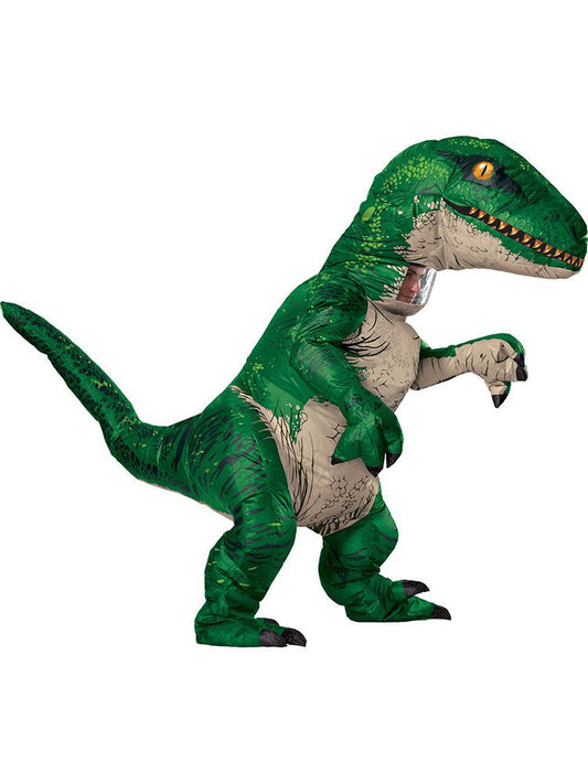 Free Shipping For Adult Velociraptor Inflatable Dinosaur Costume with Sound