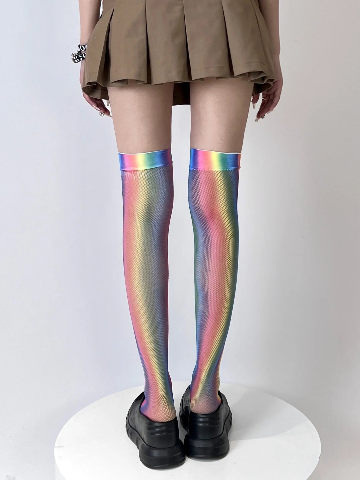 Free Shipping For 'Rainbow babe' Y2k Harajuku Pastel Tights