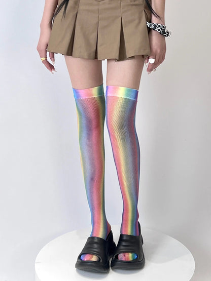 Free Shipping For 'Rainbow babe' Y2k Harajuku Pastel Tights