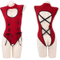 Free Shipping For 'Red Bunny' Kawaii Hollow-Out Backless Bodysuit