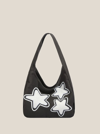 Free Shipping For 'Retro Star' Y2k Fleeced Star Underarm Bag