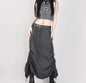 Free Shipping For 'Retrograde' Grunge Ruffled Split Midi Dress