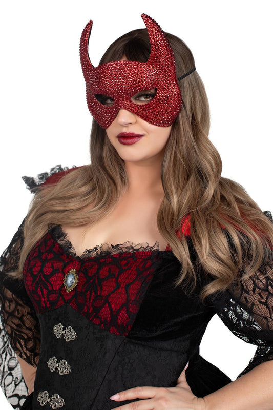 Free Shipping For Rhinestone Devil Mask