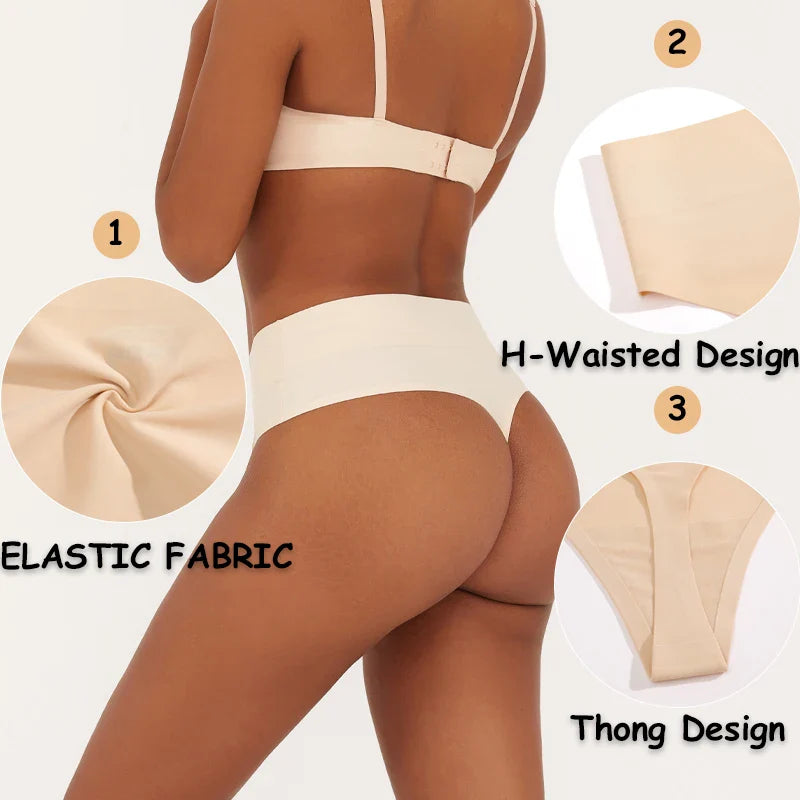 Free Shipping For High Waist Tummy Control Thong - Slimming Underwear with Butt Lifter (S-XL)