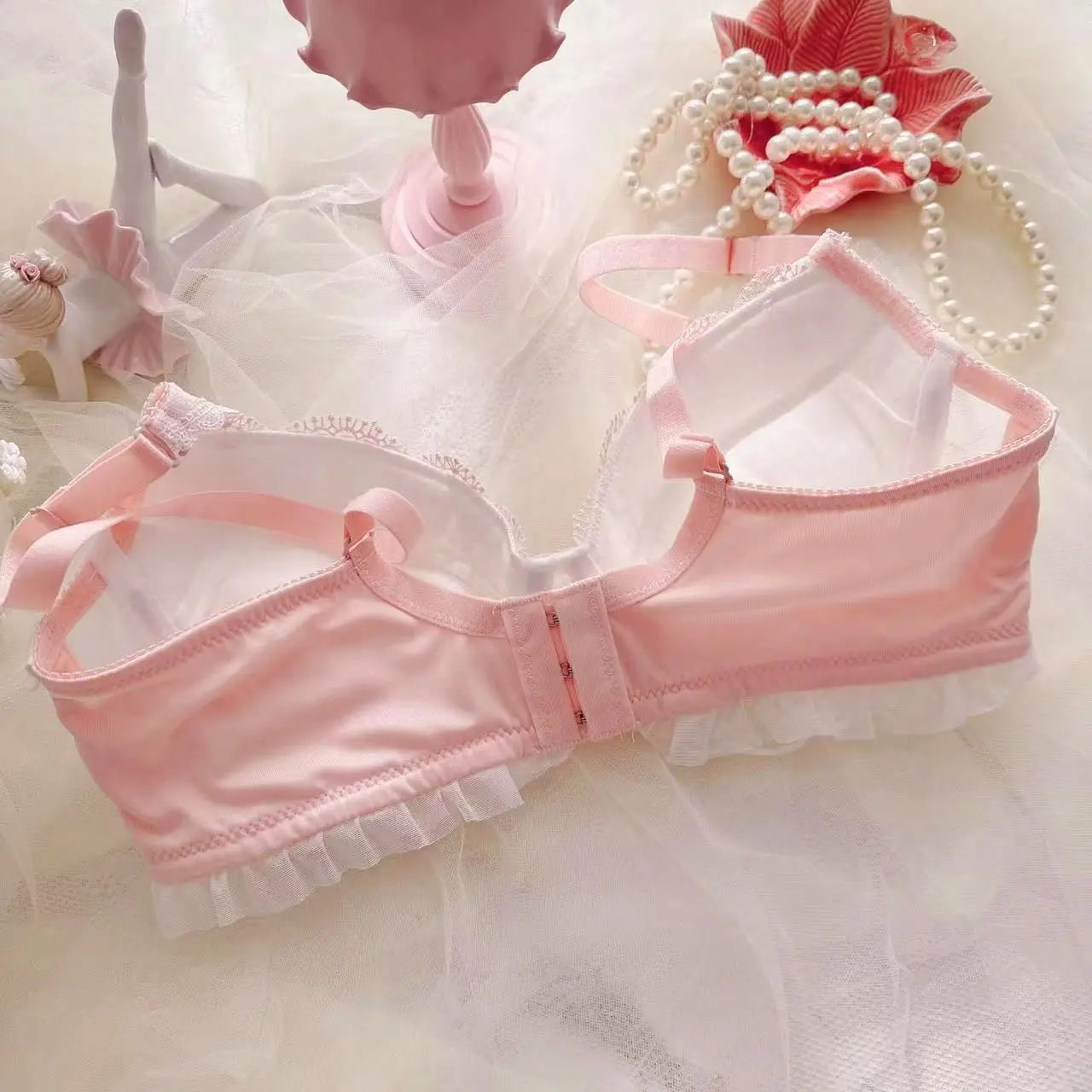 Lace Ruffle Kawaii Doll Romantic Royalcore Princess Lingerie Set