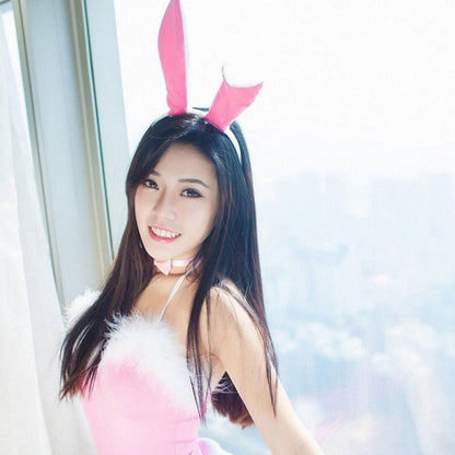 Free Shipping For Sexy Pink Playboy Bunny Costume