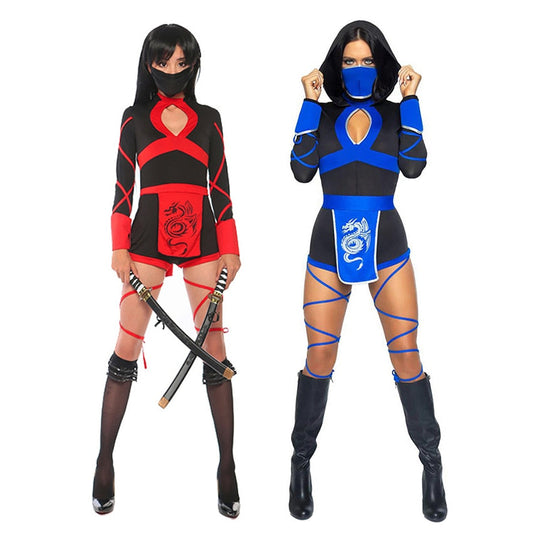 Free Shipping For Sexy Dragon Ninja Costume