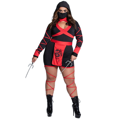 Free Shipping For Sexy Plus Size Ninja Costume