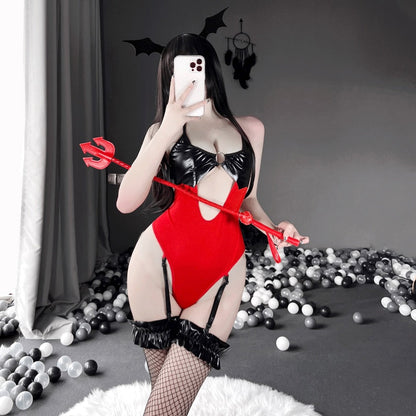 Free Shipping For Sexy Red Devil Costume