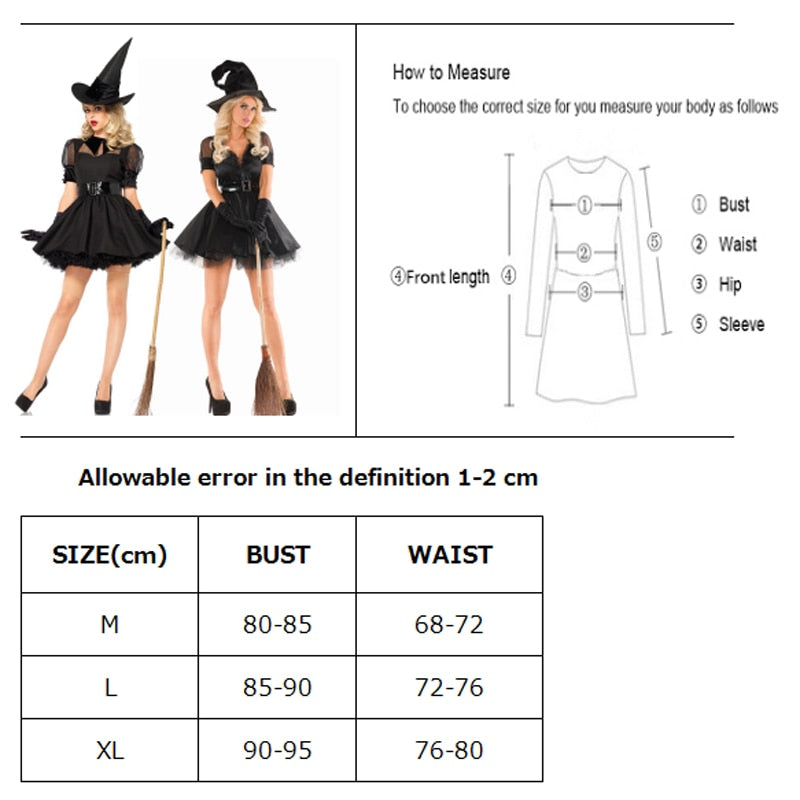 Free Shipping For Sexy Witch Costumes Women