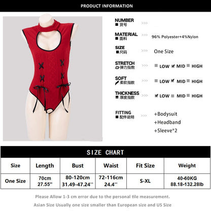 Free Shipping For Sexy Lingerie Red Bunny Costume