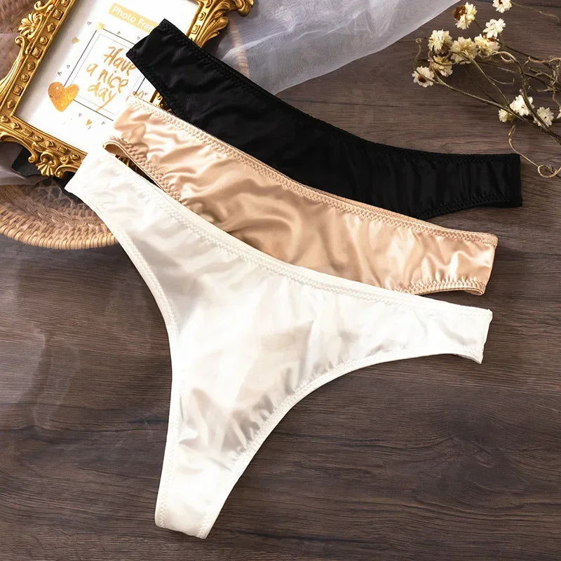 Free Shipping For Ice Silk Panties - Low Waist Seamless Quick-drying Skin-friendly Breathable (M-L)