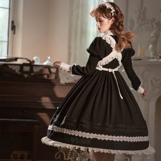 Free Shipping For Long Sleeve Maid Dress