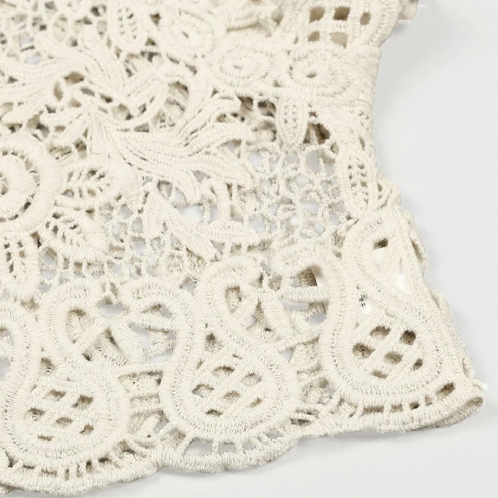 Free shipping for Women Short Sleeve Crochet Shrugs Hollow Out Flower Lace Open Front Cropped Cardigan Sunscreen Jacket Sport Running Vest