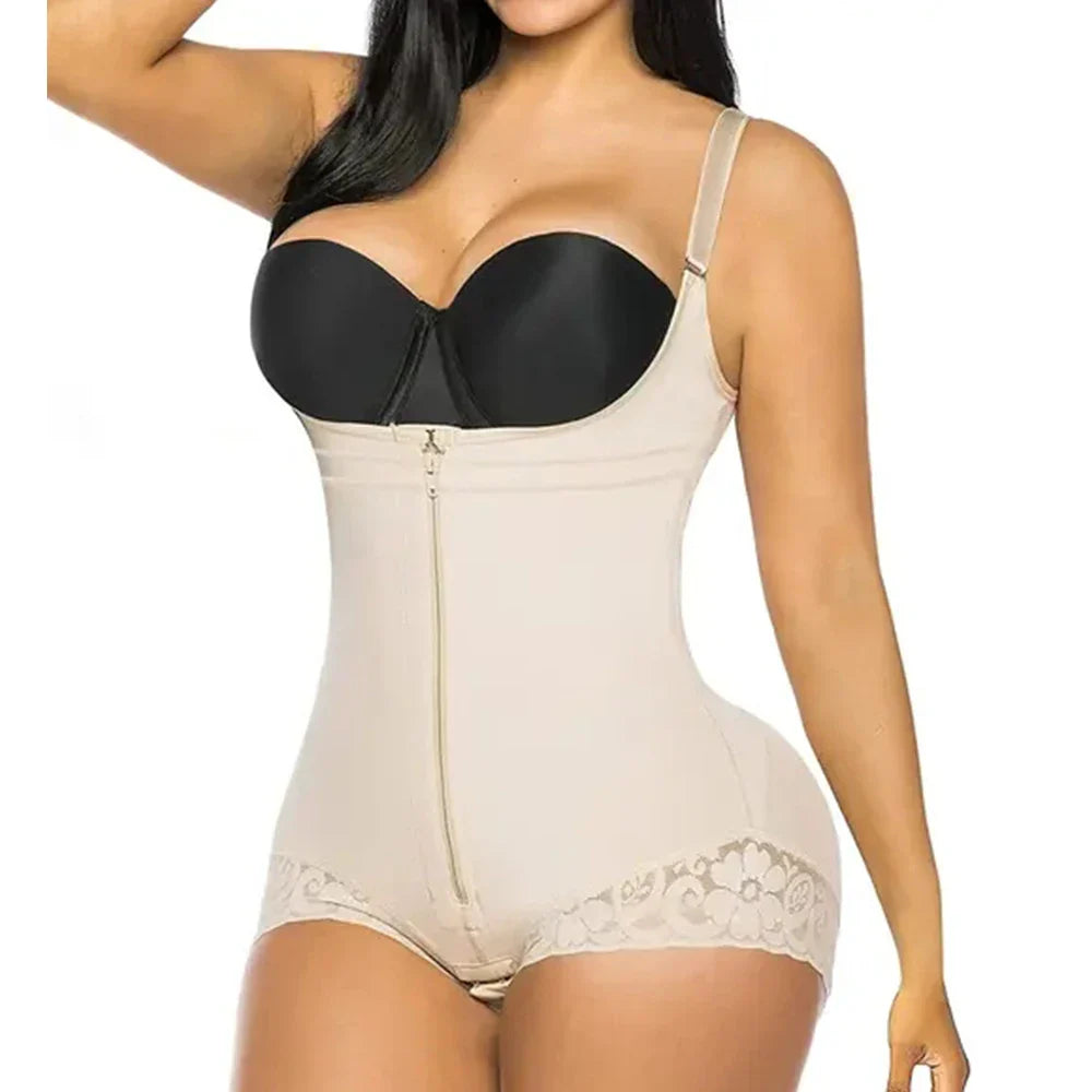 Free Shipping For Fajas Colombianas Waist Trainer - Body Shaper for Women, Reductive Girdles, Modeling Strap, Flat Belly Slimming Belt, Zipper Tummy Trimmer (XS-3XL)