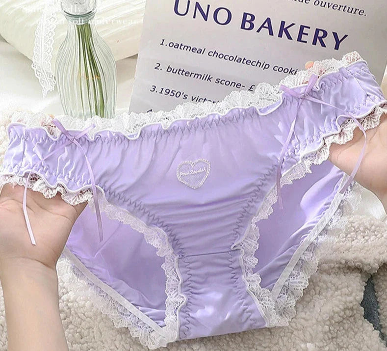 Free Shipping For Plus Size Lolita Maid Lingerie - Lace Panties(L-4XL)