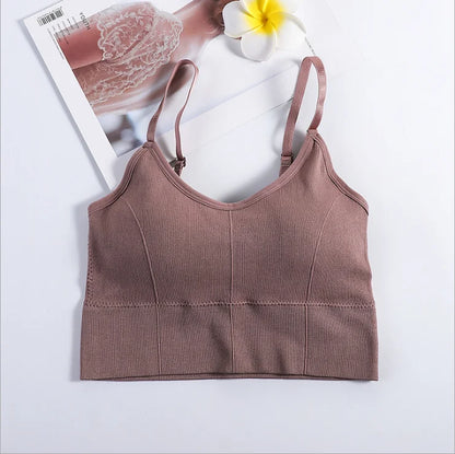 Sleeveless Seamless Crop Camis - Streetwear Essential