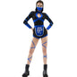 Free Shipping For Sexy Blue Ninja Costume