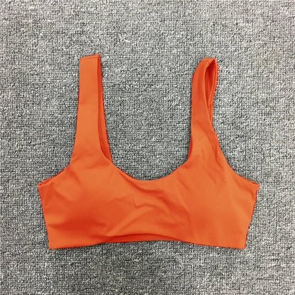 Shockproof Fitness Bra - Curved Hem, Slim Fit (S-L)