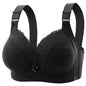 Luxurious Lace - Large Size Push-Up Bra with Breathable Comfort and Adjustable Fit