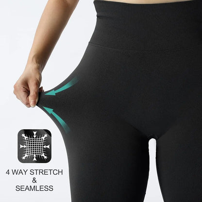 Seamless High-Waist Gym Pants - Yoga Leggings (Sizes S-L)