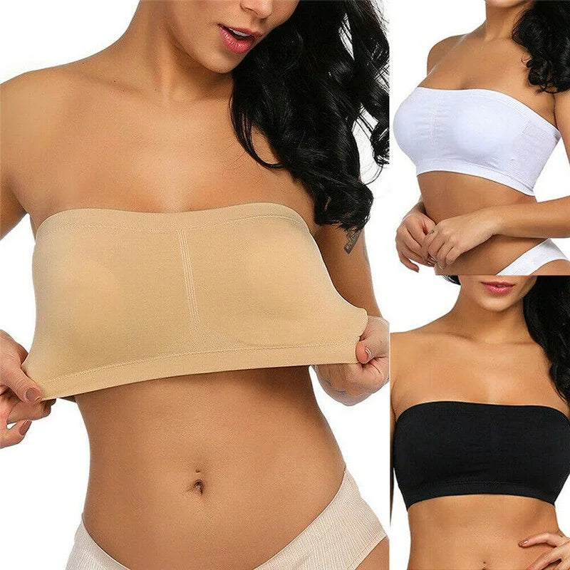 Seamless Mesh Tube Top - Invisible & Breathable Lingerie