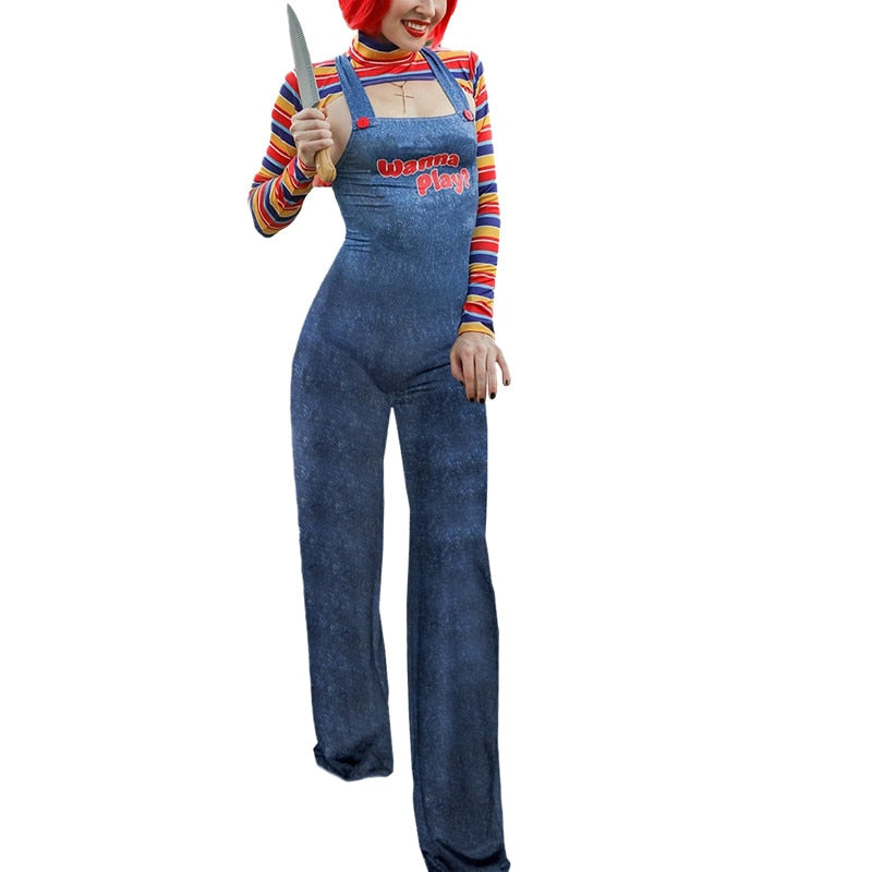 Free Shipping For  Sexy Chucky Costume