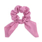 Free shipping for New Chiffon Bowknot Elastic Hair Bands For Women Girls Solid Color Scrunchies Headband Hair Ties Ponytail Holder Hair Accessorie