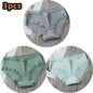 Free Shipping For Lace Bow Lingerie - Low Waist Solid Color Cotton Panties (M-XL)