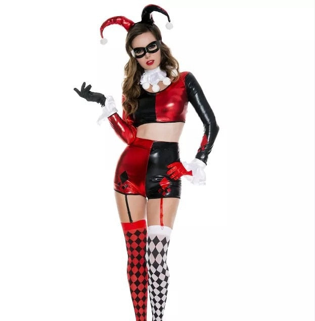 Free Shipping For Sexy Jester Costume