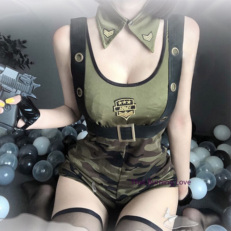 Free Shipping For Sexy Soldier Costume