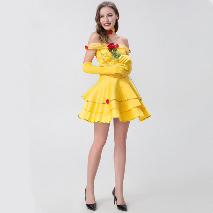 Free Shipping For Sexy Belle Costume