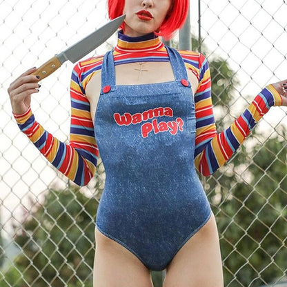 Free Shipping For  Sexy Chucky Costume