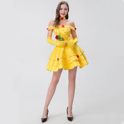 Free Shipping For Sexy Belle Costume