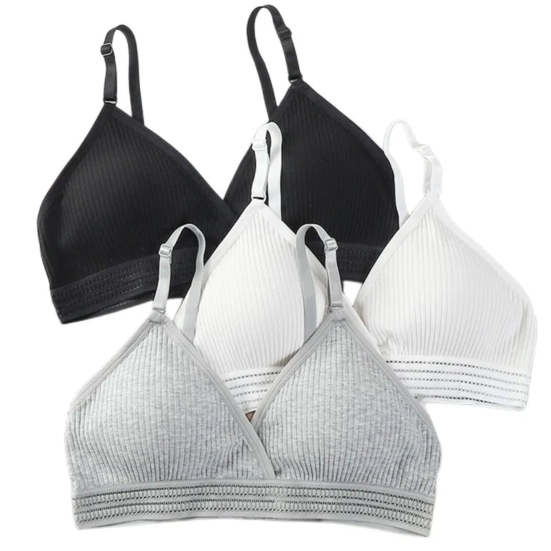 Free Shipping For Seamless Cotton Push-Up Bra - Non-Wire V-Neck Brassiere