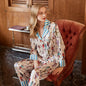 Free Shipping For Ice Silk Comfort - High-End Lapel Pajama Set for Spring/Summer (S-L)