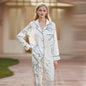 Free Shipping For Ice Silk Comfort - High-End Lapel Pajama Set for Spring/Summer (S-L)