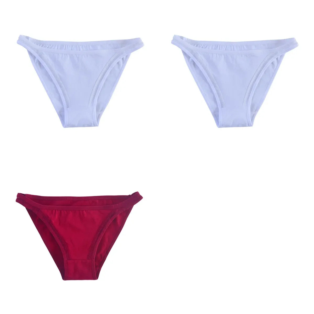 Free Shipping For Cotton Seamless Panties - ComFor t Hollow Panty Briefs - 3PCs ( M-XL)