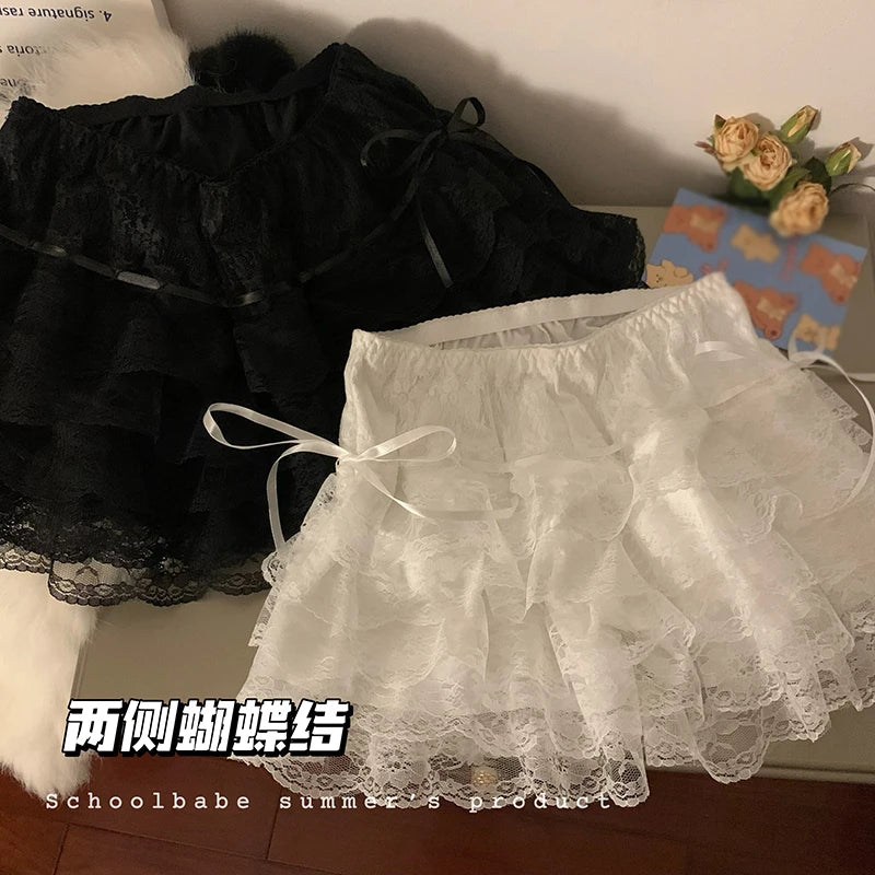 Free Shipping For Floral Lace Lolita Safety Shorts - Summer Petticoat Underpants with Princess-inspired Fashion