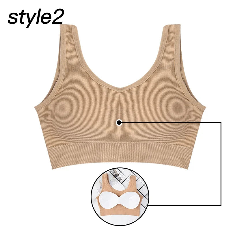 Sleek Wireless Bralette - Comfortable and Stylish Crop Lingerie