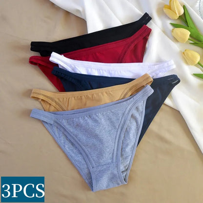 Free Shipping For Cotton Seamless Panties - ComFor t Hollow Panty Briefs - 3PCs ( M-XL)