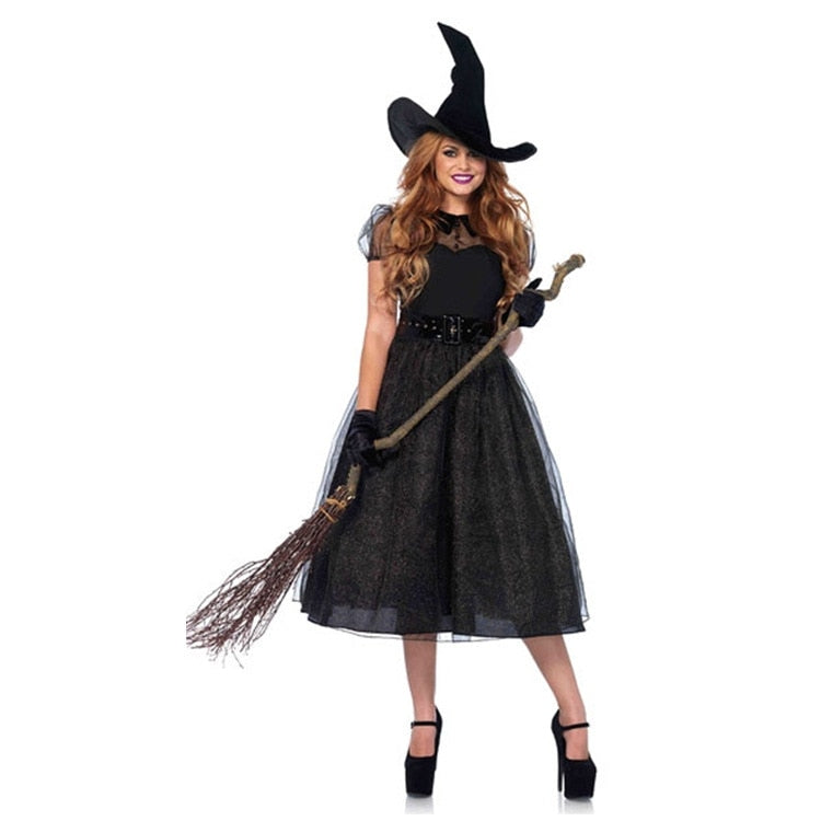 Free Shipping For Sexy Gothic Witch Costume