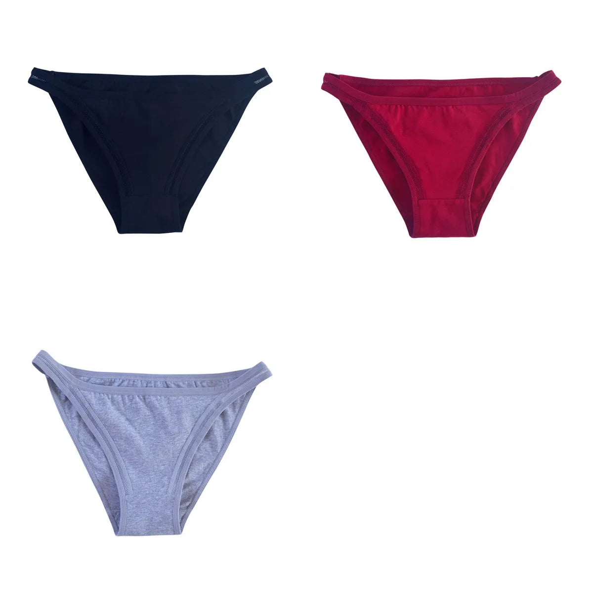 Free Shipping For Cotton Seamless Panties - ComFor t Hollow Panty Briefs - 3PCs ( M-XL)