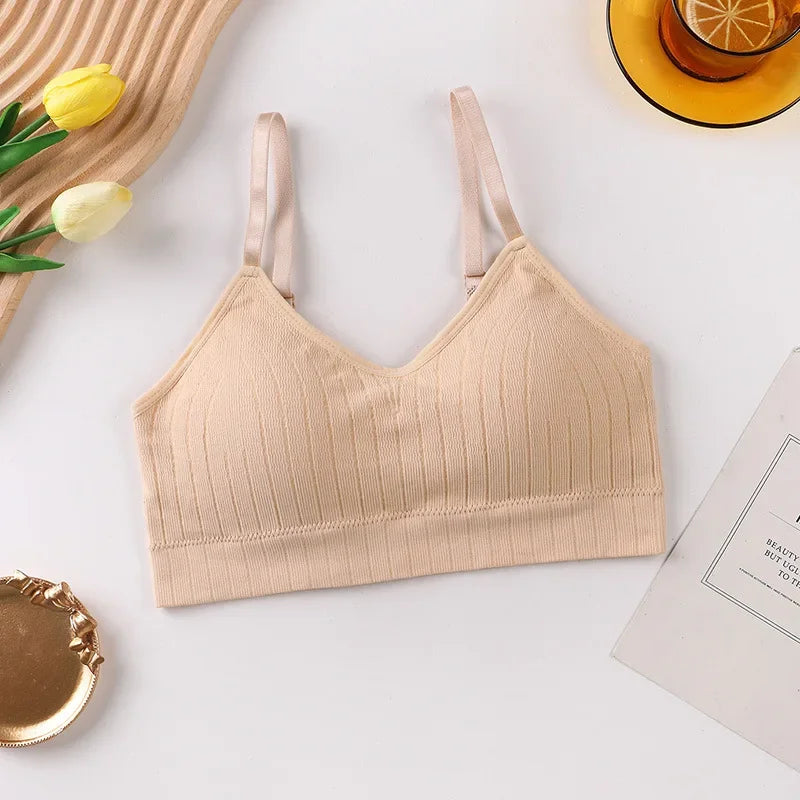 Free Shipping For Sleek Wireless Bralette - Comfortable and Stylish Crop Lingerie