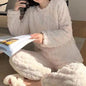 Free Shipping For Cozy Velvet Fleece Pajama Set - Autumn Casual ComFor t